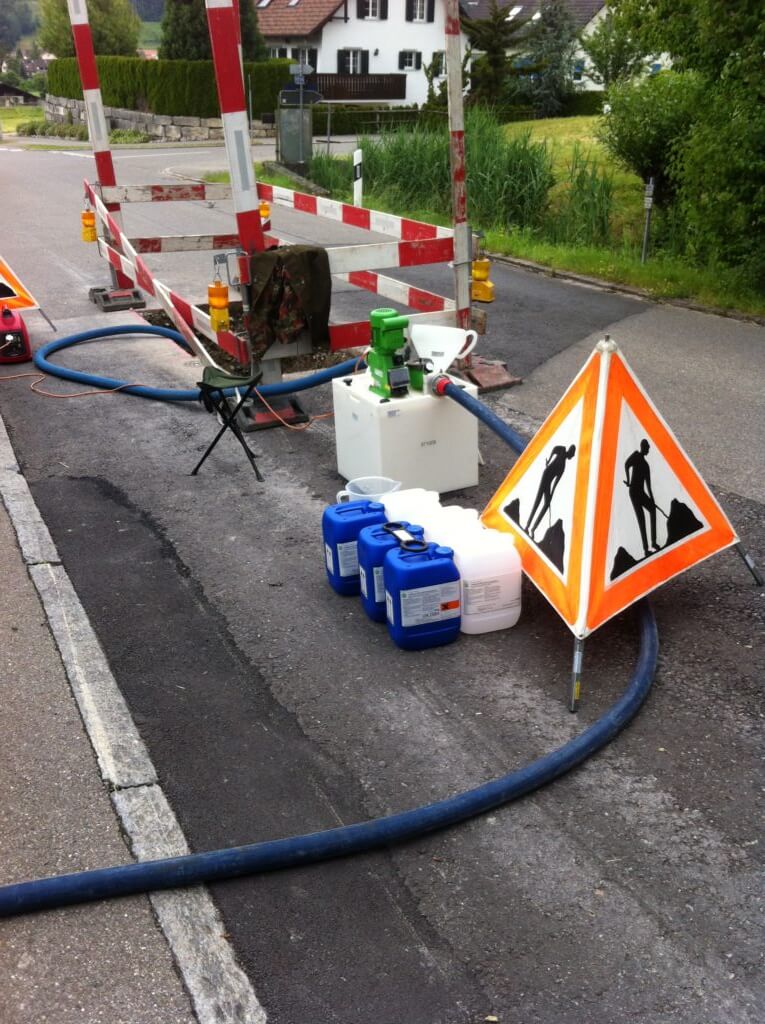 Trinkwasserverteilsystem Reinigung